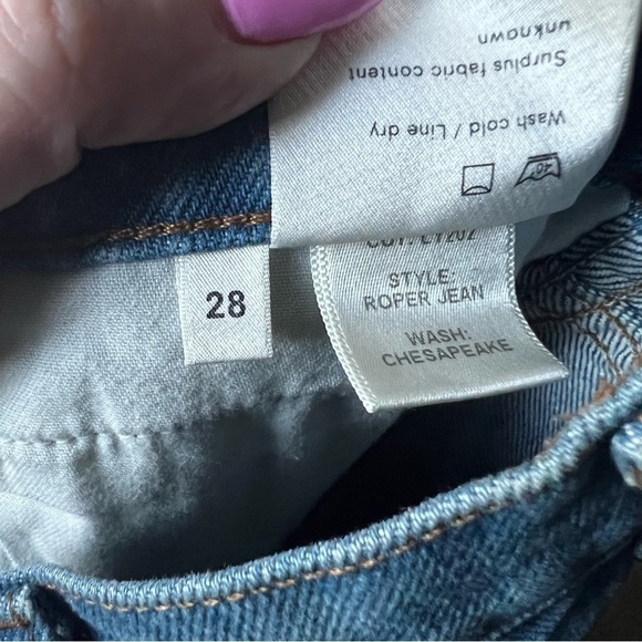 REFORMATION Roper Straight Leg Blue Jeans 28 - Picture 7 of 8